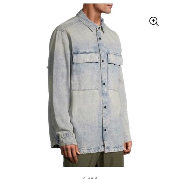 Nobo Mens Layering Denim Shirt Jacket 